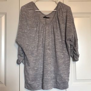 Heathered grey sweater